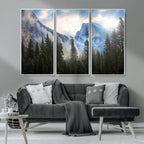 Half Dome Yosemite California Wall Art Canvas Print El Capitan