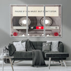 Music Cassette Iconic Wall Art Canvas Print