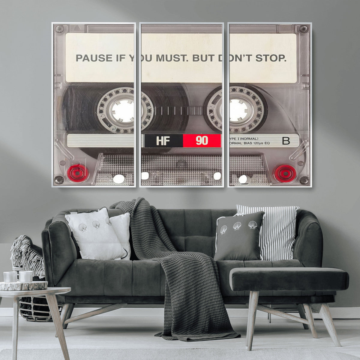 Music Cassette Iconic Wall Art Canvas Print