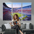 Buffalo Bills Football Team Print Canvas, Buffalo Highmark Stadium