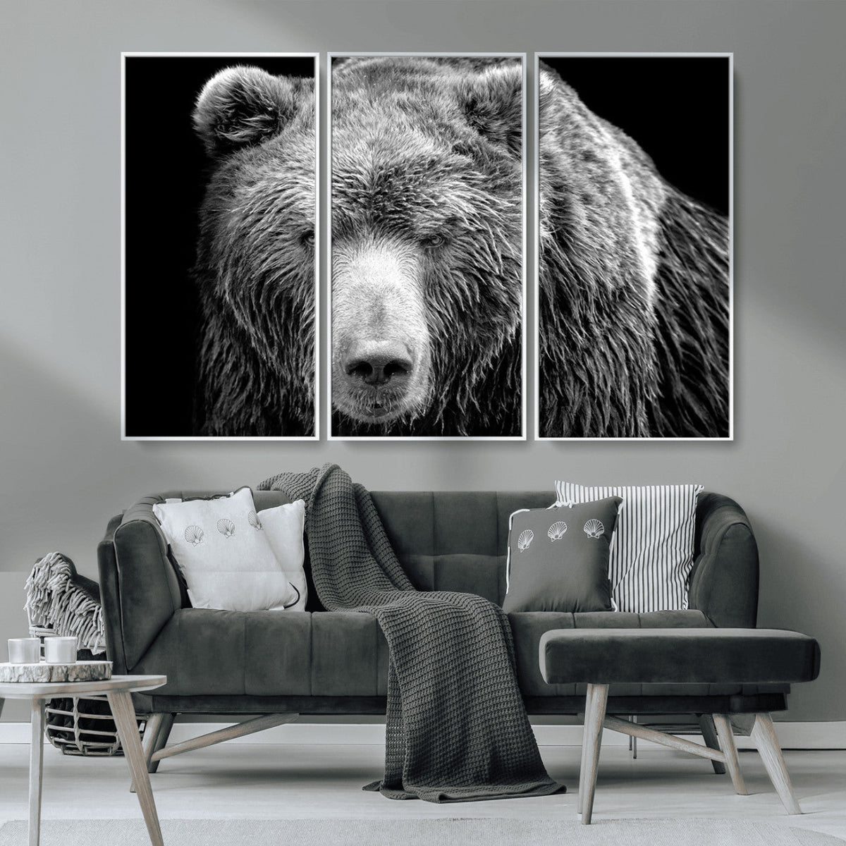399 Grizzly Bear Canvas Print, Ready to Hang Wall Art