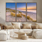 Sunrise On The Beach Wall Art Canvas Print