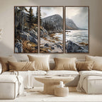 Serene Coastal View of Acadia National Park