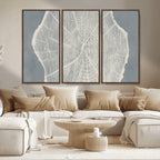 Abstract Tree Ring Wall Art Canvas Print, Framed and Ready to Hang