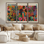 Framed Yayoi Kusama 1986 Wall Art Print | Japanese Wall Art, Wabi Sabi Abstract Landscape