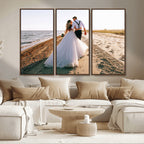 Personalized Custom Photo Wall Art Canvas Print, Unique Picture Design 3 Panel Set