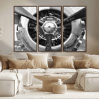 Vintage Airplane Wall Art Canvas Print