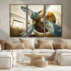 Vintage Airplane Canvas Print