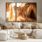 Buddha Statue Hands Wall Art Canvas Print