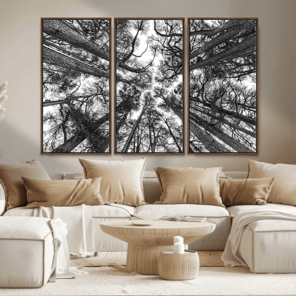 Trees Contemporary Art Canvas Print