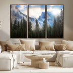 Half Dome Yosemite California Wall Art Canvas Print El Capitan