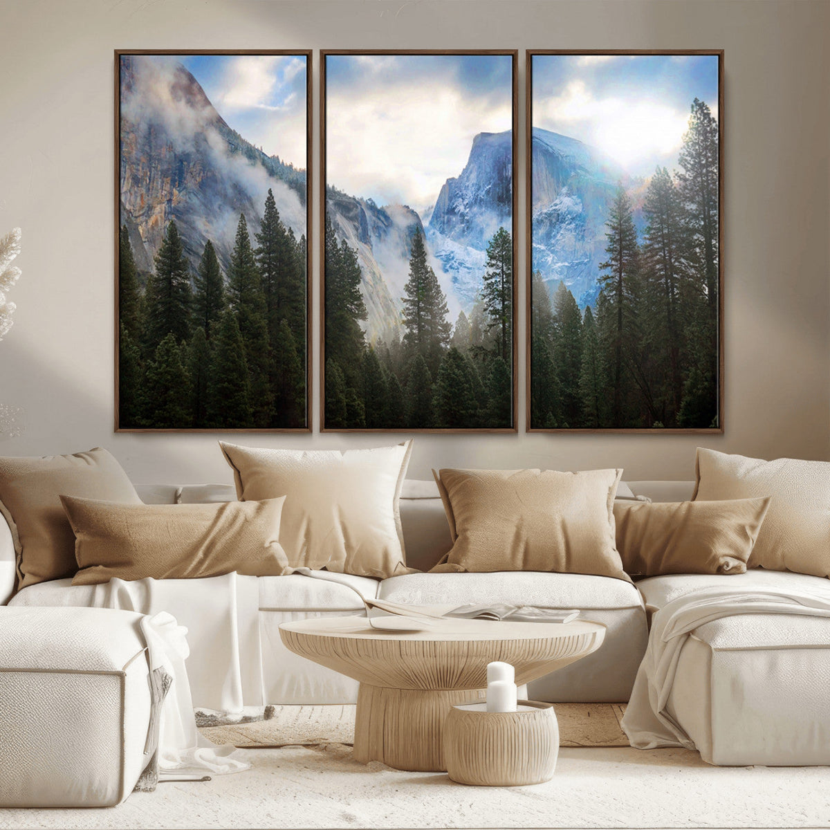 Half Dome Yosemite California Wall Art Canvas Print El Capitan
