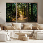 Natural Landscape Wall Art Relaxing Forest Canvas Print