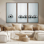Newton's Cradle Wall Art Canvas Print | Framed Newton Cradle Wall Art