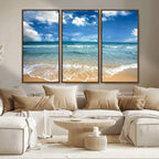 Sea View From the Beach Canvas Print