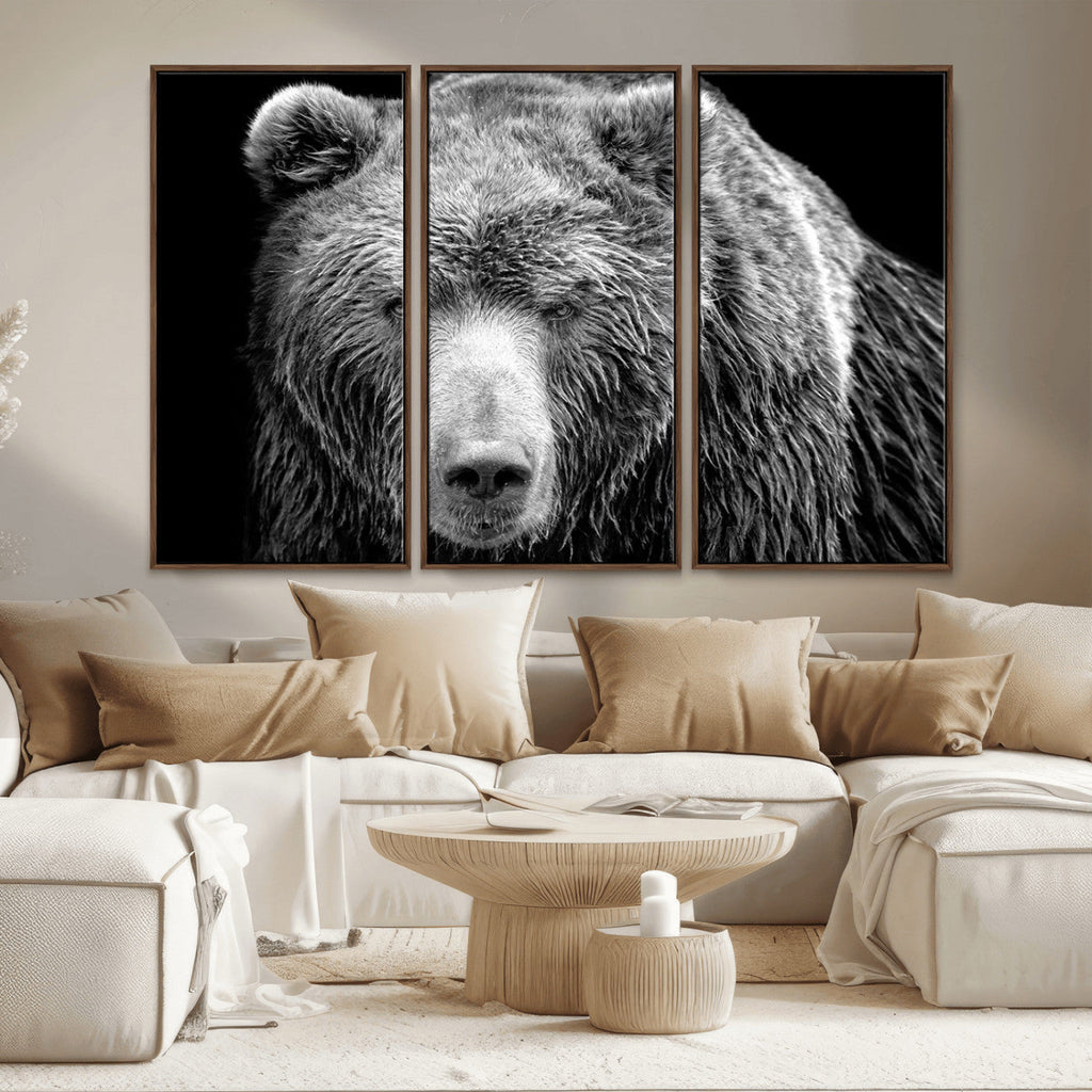 399 Grizzly Bear Canvas Print, Ready to Hang Wall Art