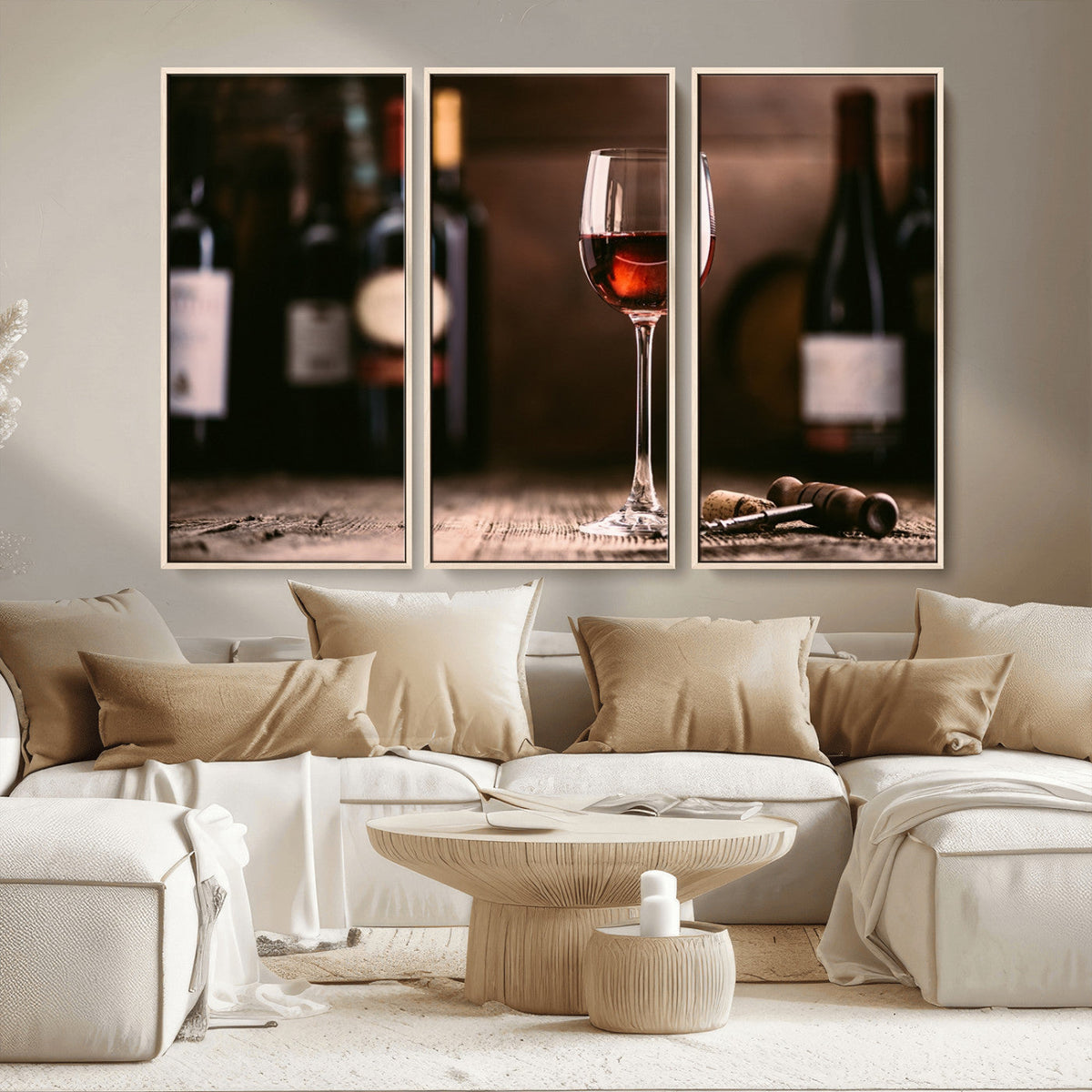 Red Wine and Bottle Canvas Print