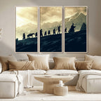 Fellowship Journey Wall Art | Fantasy Adventure Canvas Print