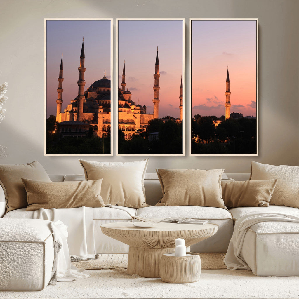 Wall Art Turkey Istanbul Skyline Canvas Print