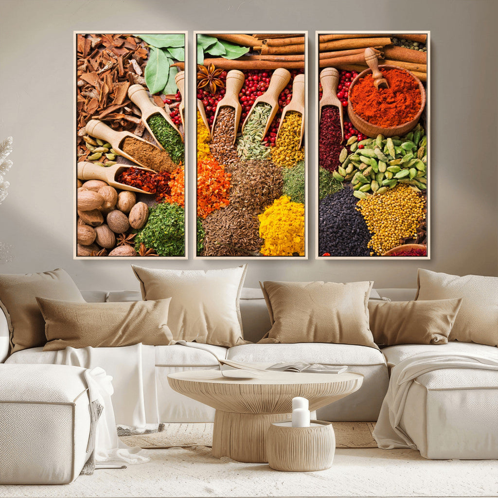Spices Kitchen Wall Art Canvas Print