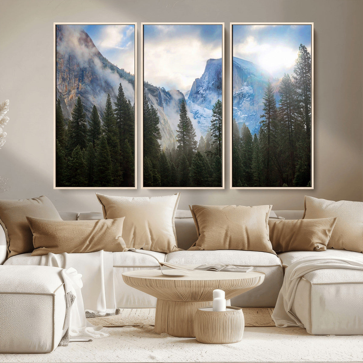 Half Dome Yosemite California Wall Art Canvas Print El Capitan