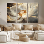 Abstract Floral Wall Art Canvas Print