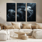 Jellyfish Wall Art Canvas Print, Elegant Wall Decor