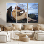 Fallen Angel Wall Art Canvas Print, Alexandre Cabanel Classic Art Reproduction