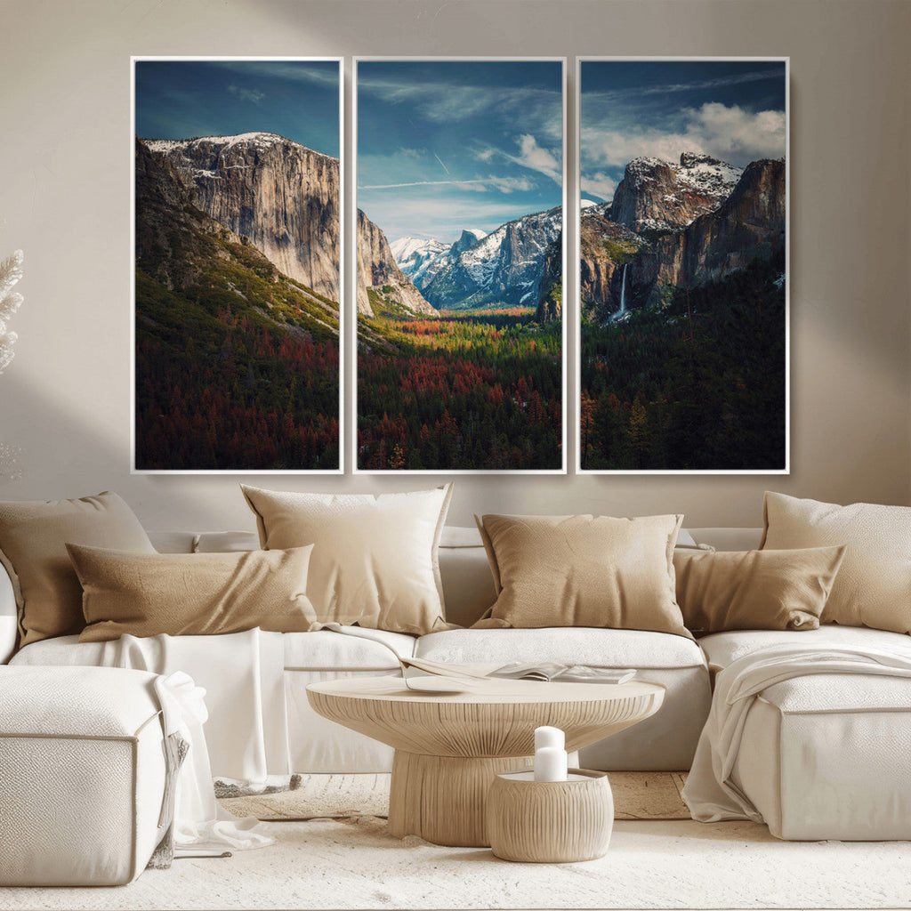 Yosemite National Park Wall Art Canvas Print, Framed El Capitan Mountain Landscape