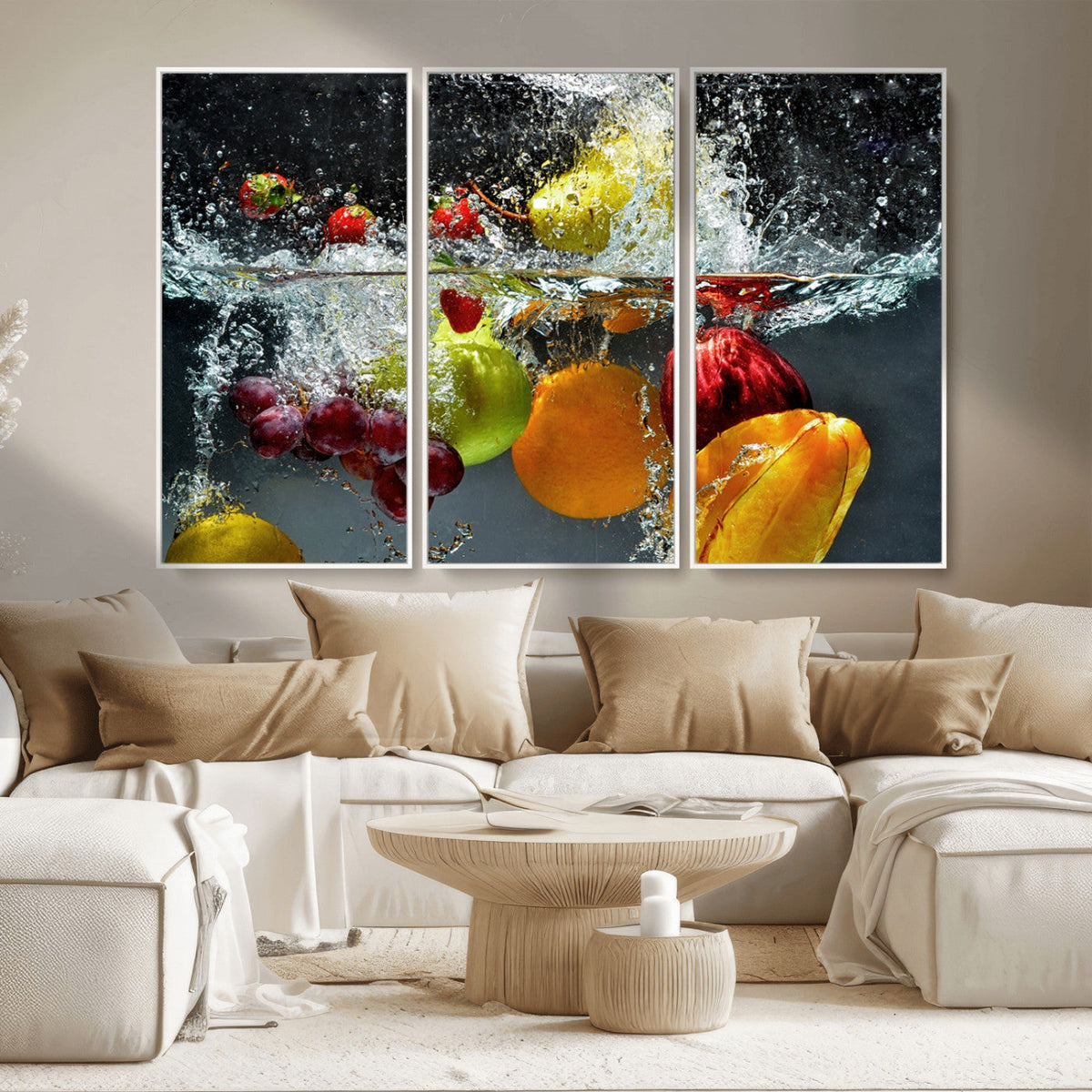 Kitchen Vegetables World Wall Art Canvas Print