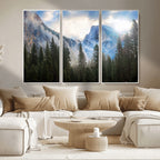 Half Dome Yosemite California Wall Art Canvas Print El Capitan