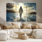 Jesus Walking on Water Wall Art | Canvas Print | Ready to Hang
