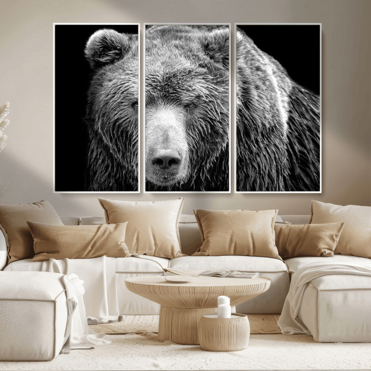 399 Grizzly Bear Canvas Print, Ready to Hang Wall Art