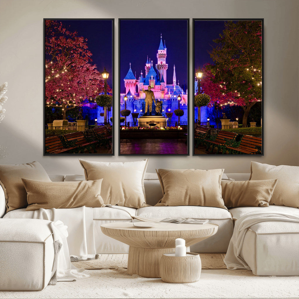 Disney Castle Wall Art | Framed Magic Kingdom Canvas