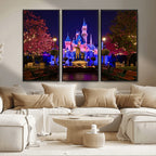 Disney Castle Wall Art | Framed Magic Kingdom Canvas