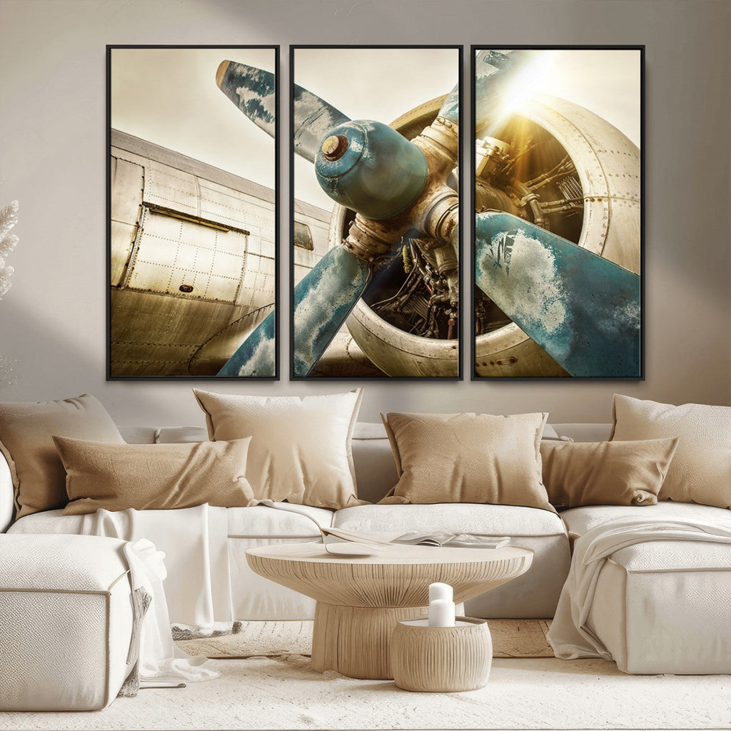 Vintage Airplane Canvas Print