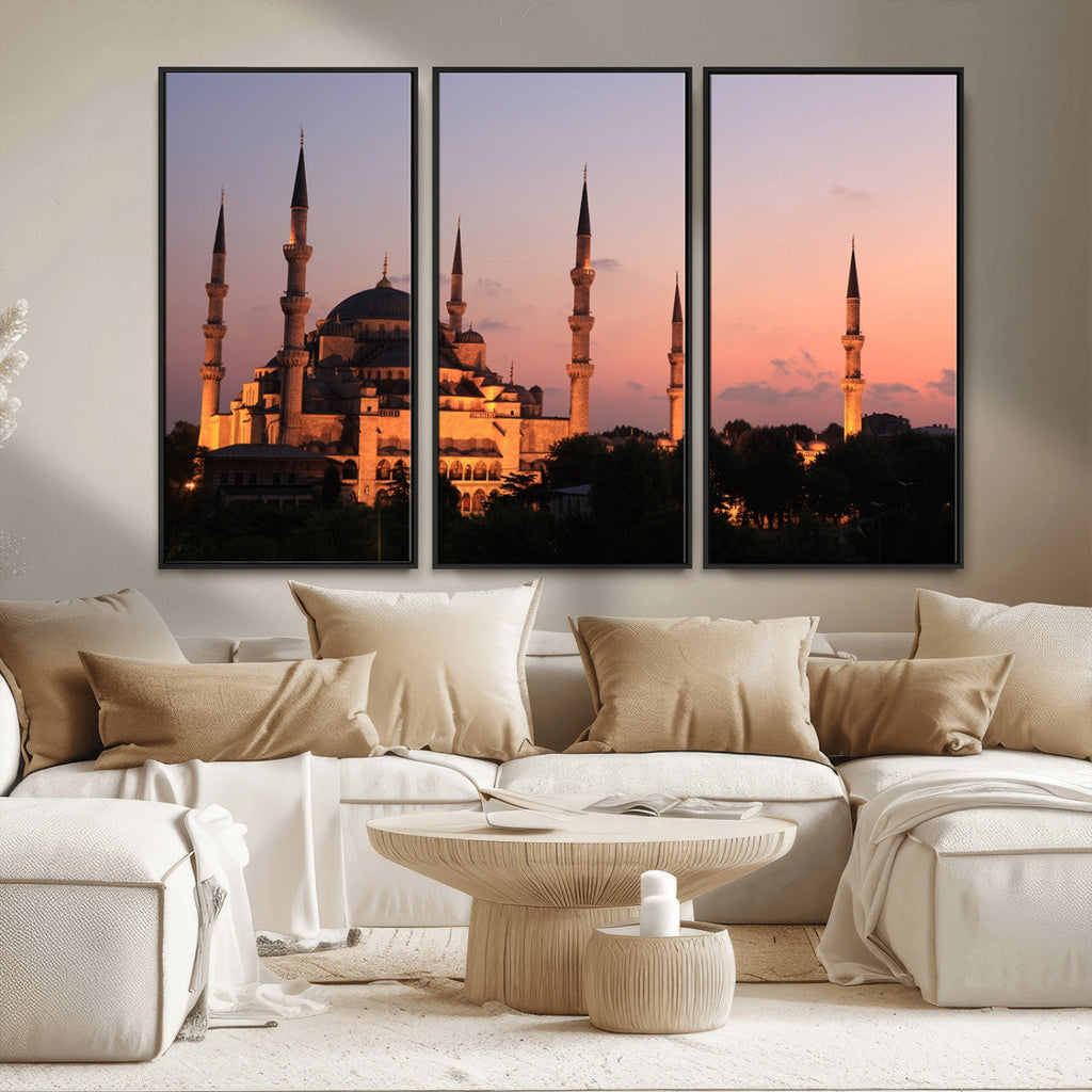 Wall Art Turkey Istanbul Skyline Canvas Print