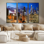 Los Angeles Night Wall Art Canvas Print