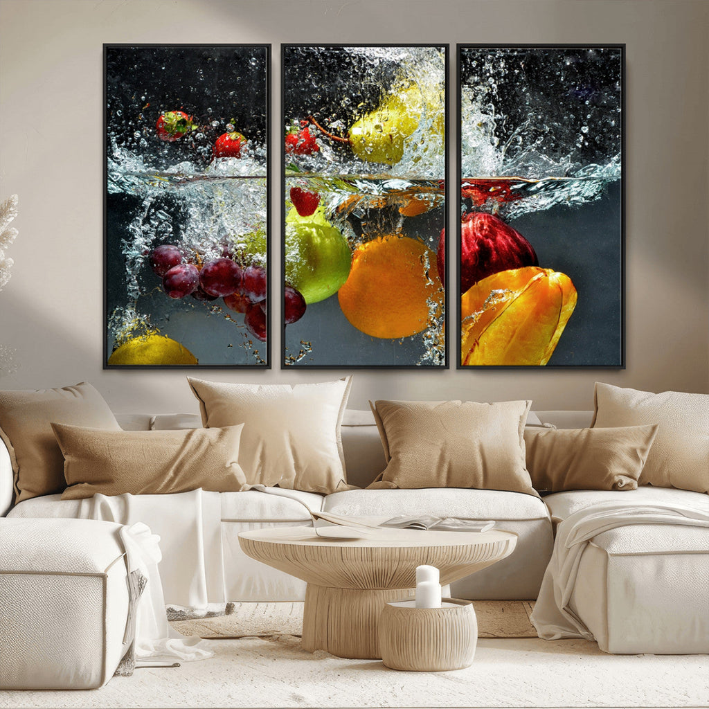 Kitchen Vegetables World Wall Art Canvas Print