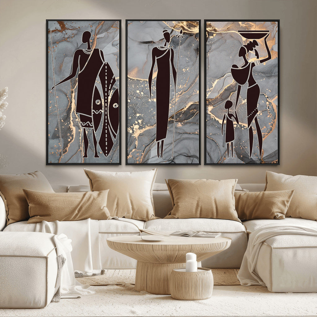 African American Wall Art | Elegant African Women Canvas Print