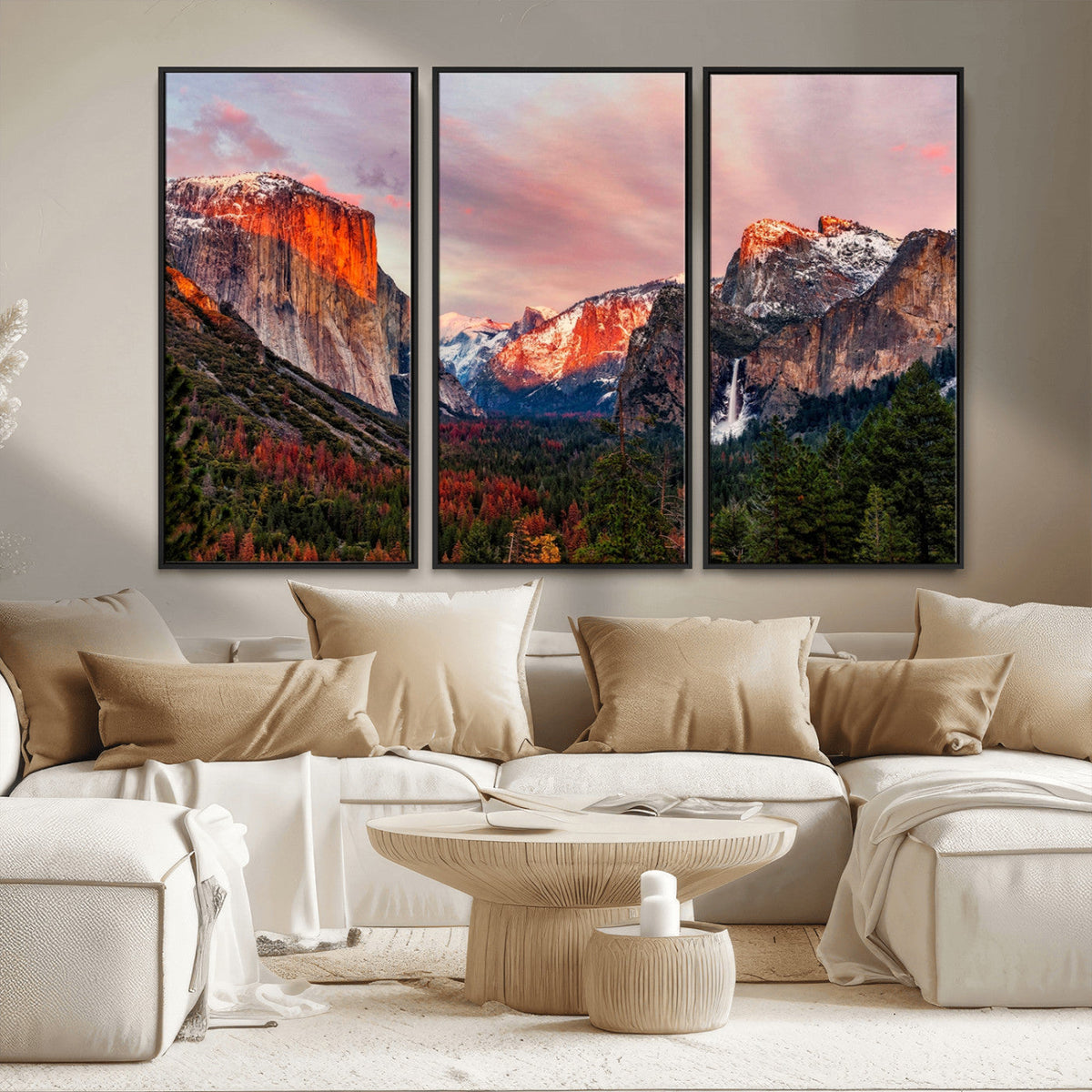 Yosemite Half Dome Wall Art Canvas Print El Capitan