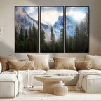 Half Dome Yosemite California Wall Art Canvas Print El Capitan