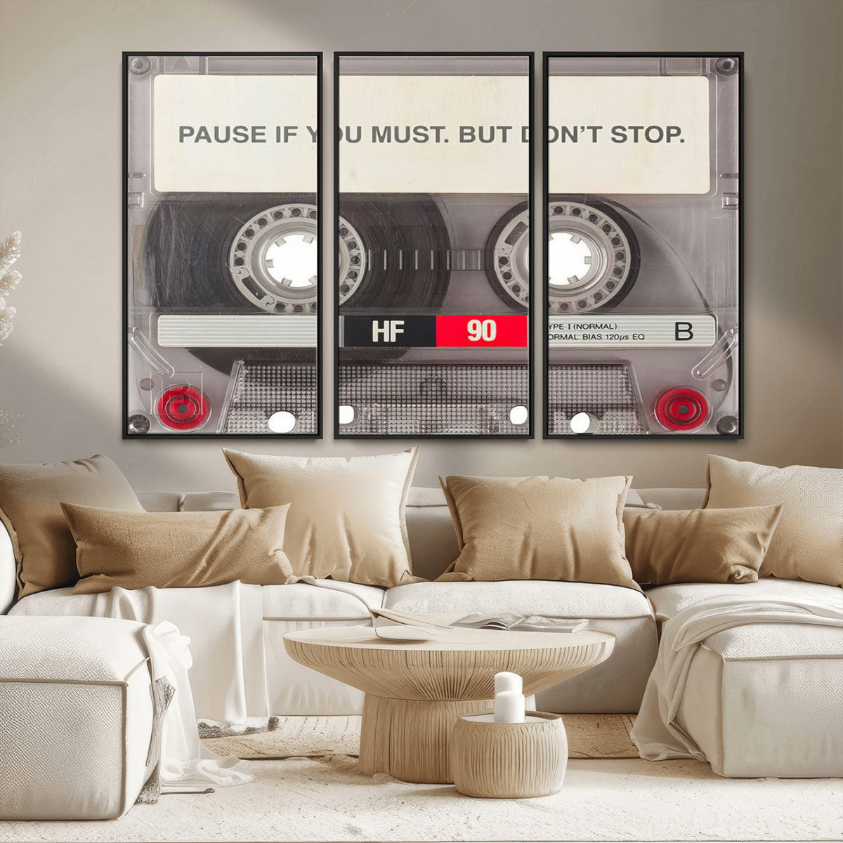 Music Cassette Iconic Wall Art Canvas Print
