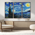 Vincent Van Gogh The Starry Night Abstract Wall Art Canvas Print