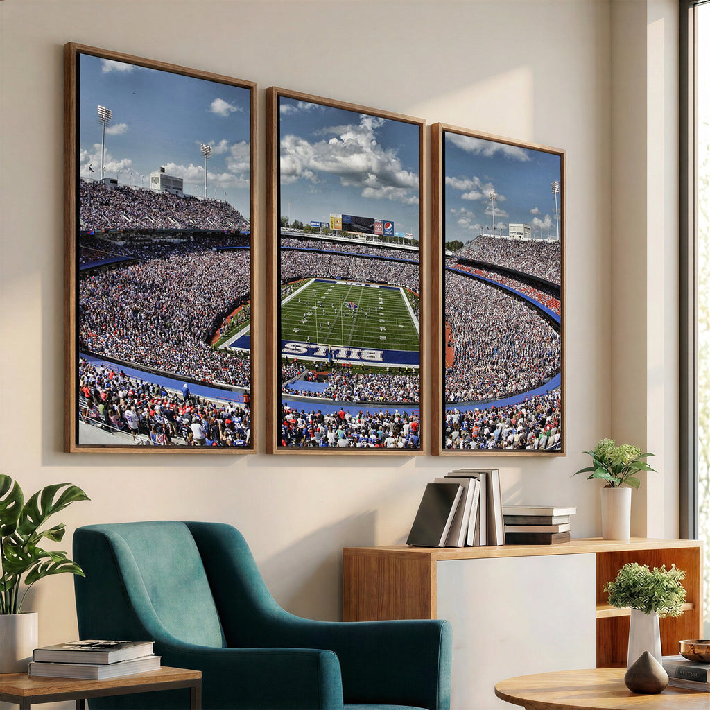 Buffalo Bills Highmark Stadium Wall Art Canvas Print, Bills Game Day Decor
