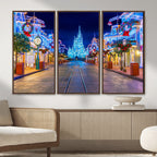 Disney Castle Wall Art | Large Magic Kingdom Canvas Artwork