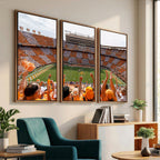 Tennessee Neyland Stadium Wall Art, Sports Arena Canvas, Home Bar Wall Decor