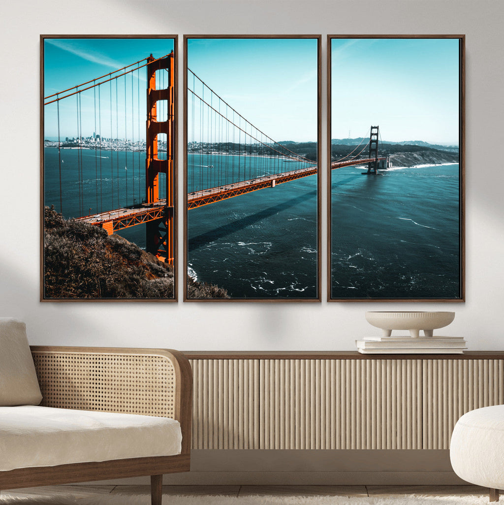 Golden Gate Bridge Wall Art Canvas Print | San Francisco Landmark Photography