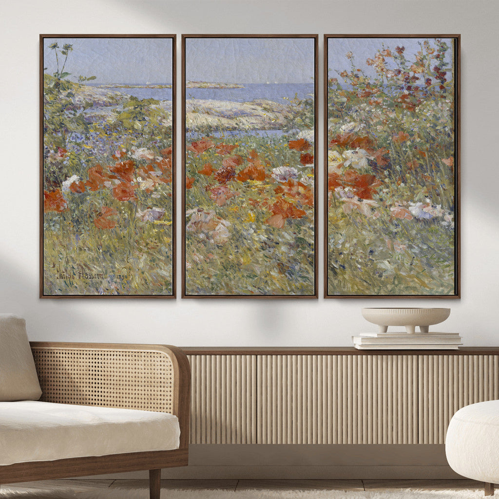 Childe Hassam Celia Thaxter Garden Canvas | 1890 American Impressionist Print