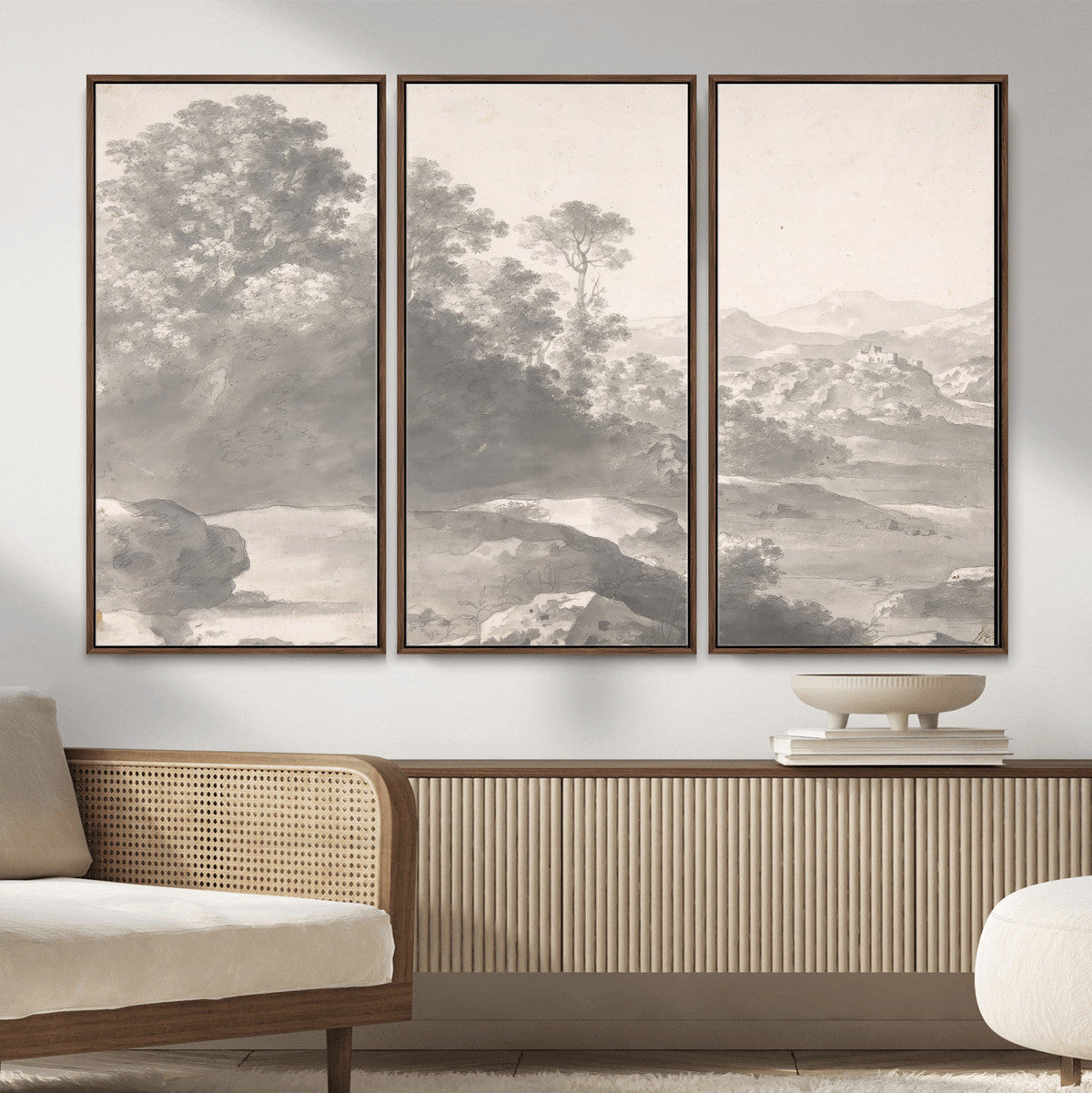 Van Poelenburch Landscape Canvas Wall Art | Dutch Golden Age